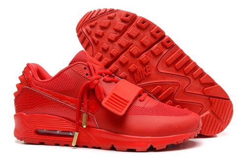 2014 Nike Air Yeezy Ii 2 Sp Max 90 The Devil Series West Mens Shoes All Red Factory Store